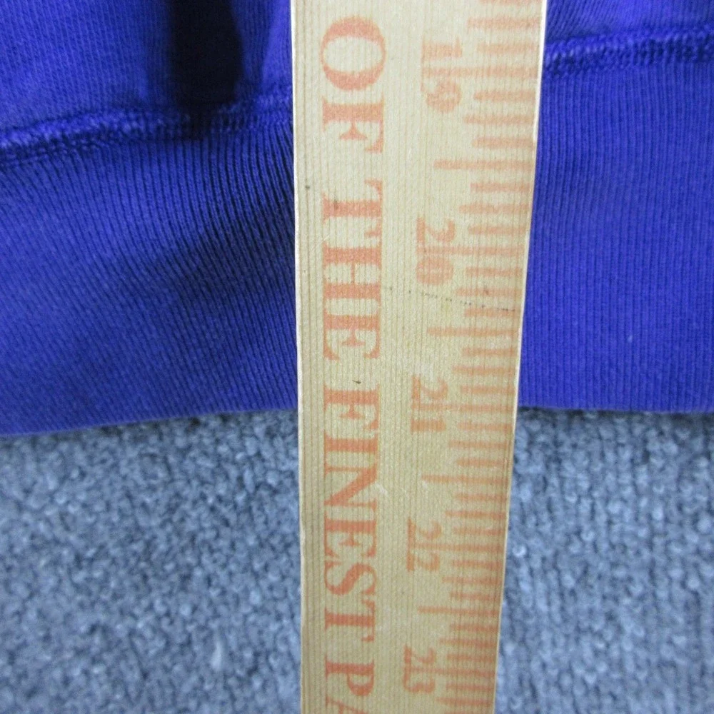 Polo Ralph Lauren Hoodie Mens Small Purple Pullover Fleece Pony Logo Flaw